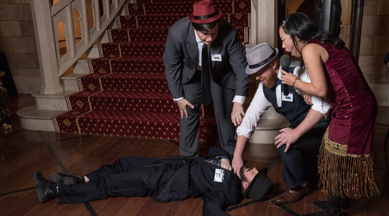 The annual murder mystery dinner hosted by MetroParks of Butler County will be st Voice of America Park in West Chester Twp. on Valentines Day. Actors from The Murder Mystery Company (pictured here) will be there to orchestrate a murder and lead in the hunt for the killers, during a three-course dinner.