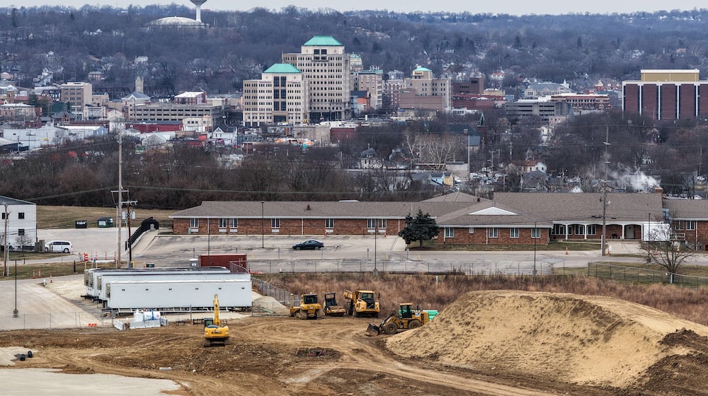 Construction work will begin appearing on the Princeton Road campus in Hamilton now that the commissioners have approved a $7.4 million batch of contracts for the new 911 dispatch/coroner’s morgue complex. NICK GRAHAM/STAFF