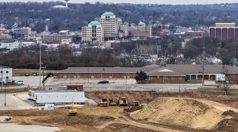 Construction work will begin appearing on the Princeton Road campus in Hamilton now that the commissioners have approved a $7.4 million batch of contracts for the new 911 dispatch/coroner’s morgue complex. NICK GRAHAM/STAFF