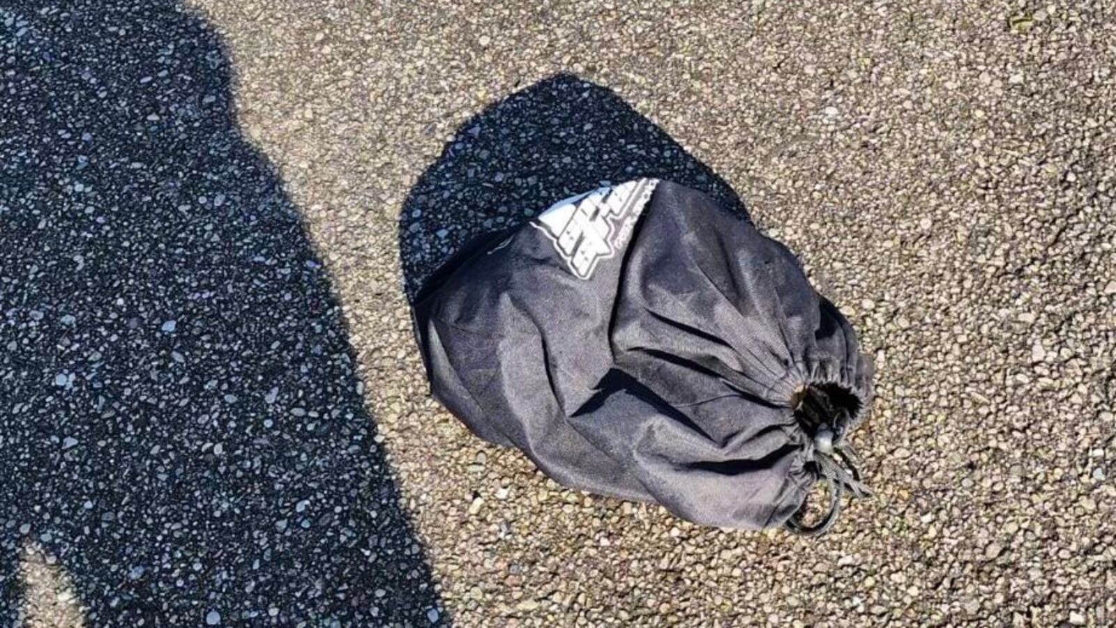 A puppy was found inside a bag tied shut Wednesday, April 24, 2024, at L.J. Smith Park in Hamilton. CONTRIBUTED