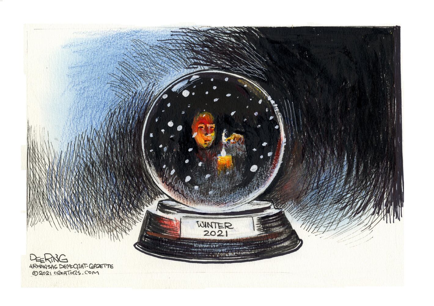 Week in cartoons: Frigid Texas, Rush Limbaugh and more