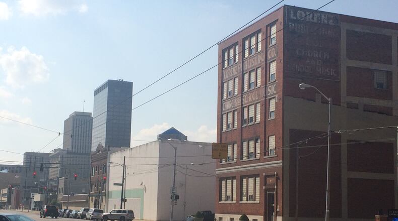 East Third Street on a sunny afternoon. Webster Station Historic District is situated near downtown Dayton, bounded roughly by Keowee Street, Fourth Street, Monument Avenue, and Patterson Boulevard. VIVIENNE MACHI / STAFF