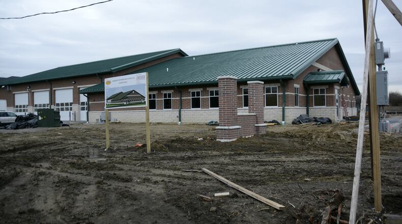 Fairfield Twp. will open its new station on Gilmore Road that will replace the undersized station 212. The new $4 million station will open in late April and a dedication ceremony is scheduled for May. MICHAEL D. PITMAN/STAFF