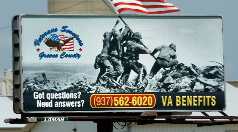 Greene County spent $105,760 on aid to veterans last year — less than 70 counties, and the least it has spent since at least 2012. JOSH SWEIGART