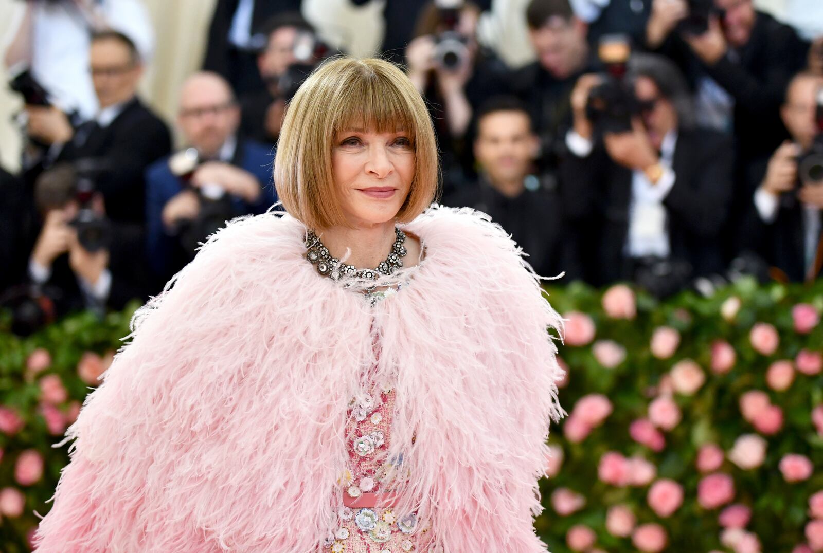 FILE - Vogue editor Anna Wintour attends The Metropolitan Museum of Art's Costume Institute benefit gala on May 6, 2019, in New York. (Photo by Charles Sykes/Invision/AP, File)