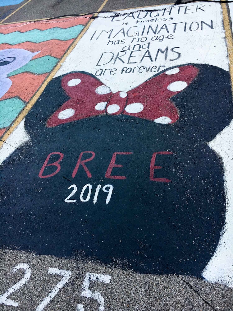 PHOTOS Lakota East seniors paint parking spots