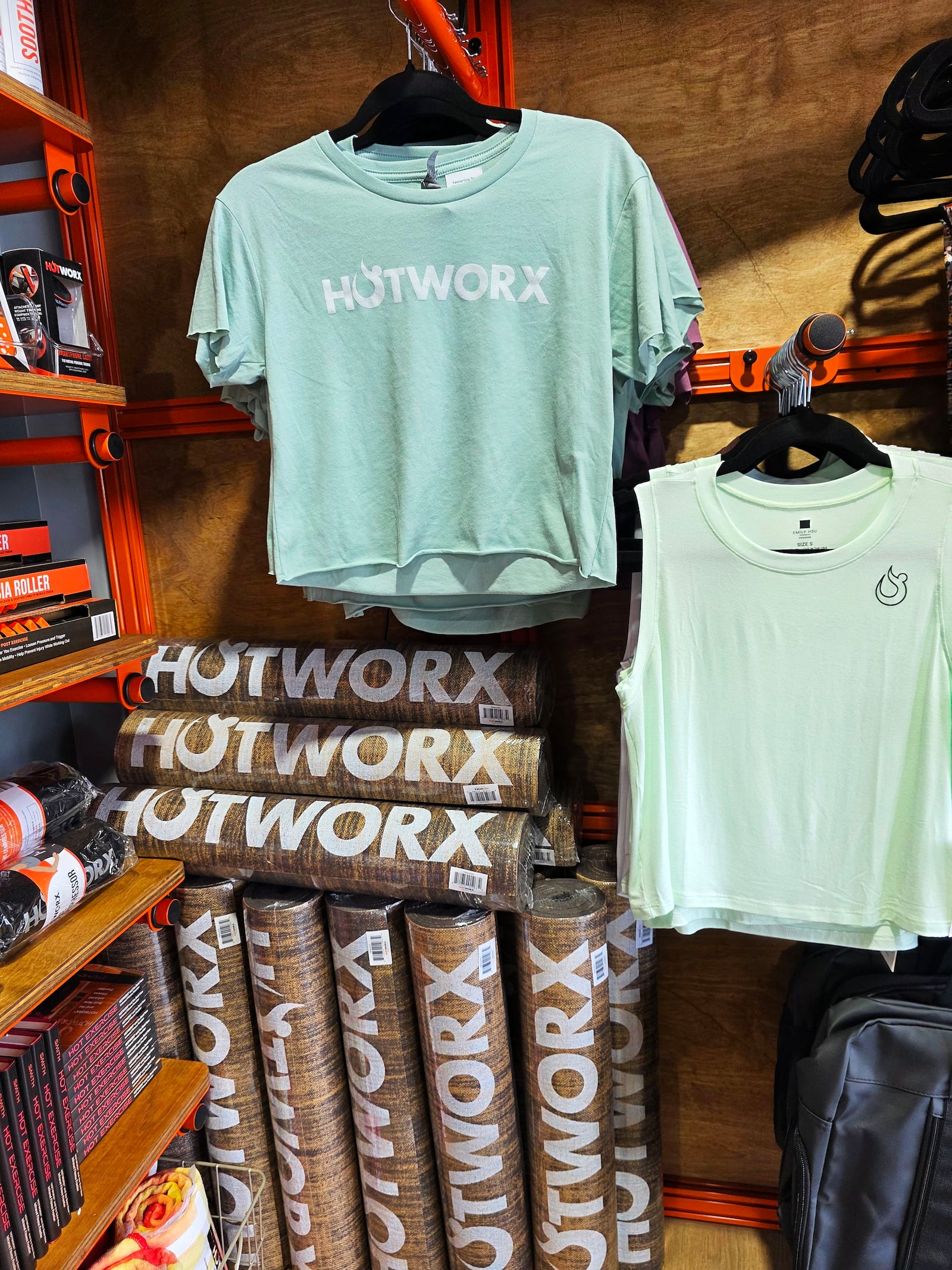 Hotworx fitness studio opening on Princeton Glendale Road in West Chester Township. Hotworx features infrared saunas with built in screens for fitness classes for yoga, pliates, cycling, rowing and more. NICK GRAHAM/STAFF