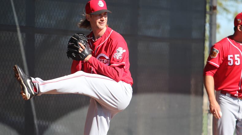 Bronson Arroyo in Wednesday in Goodyear, Ariz. Mike Hartsock’s/Staff Photo