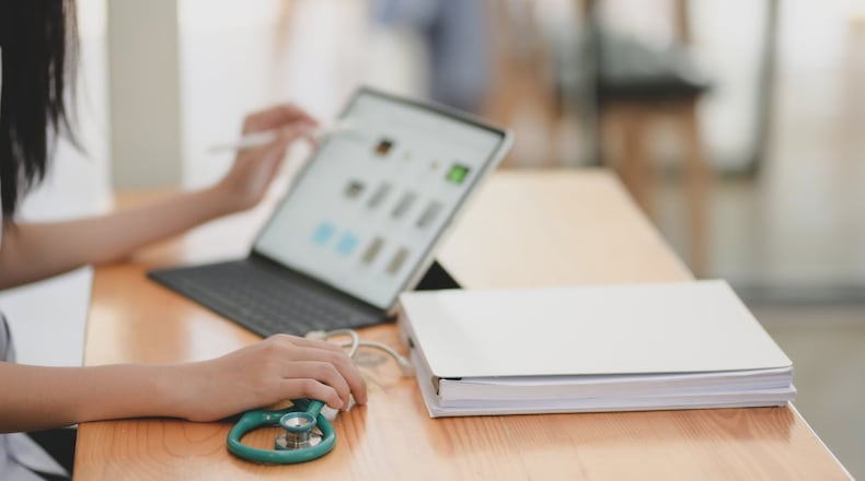 File - Telehealth and remote patient monitoring has become mainstay in patient care since the COVID-19 pandemic began three years ago.