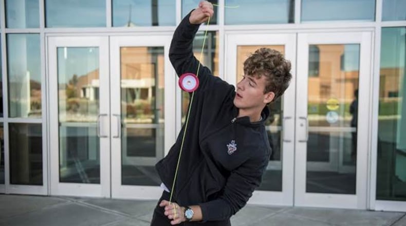Cedarville University student Phillip White won the national yo-yo contest for the third time in a row this fall.
