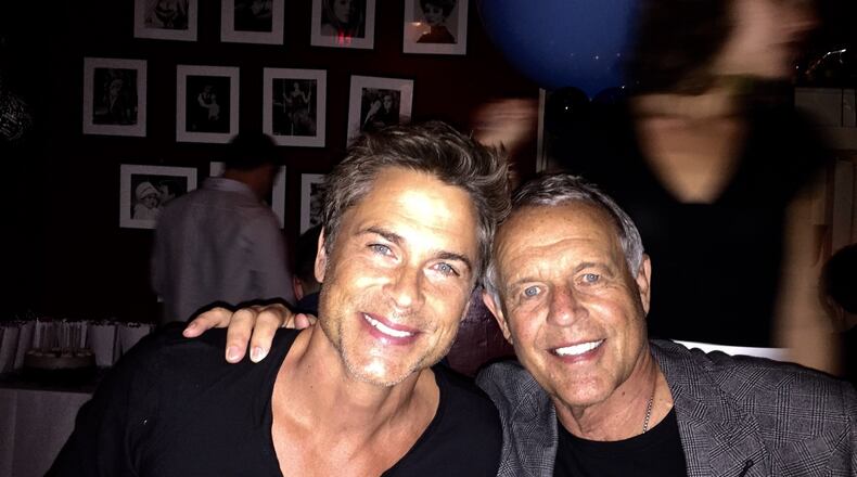Dayton-raised actor Rob Lowe (left) with his father, Chuck Lowe. (Contributed photos from Chuck Lowe)