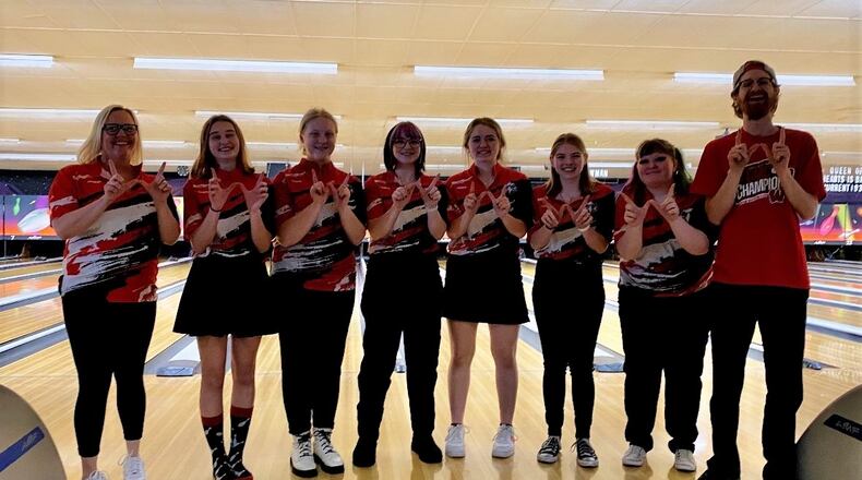 The Lakota West girls bowling team recently finished the regular season with a perfect 20-0 mark, the best in program history. CONTRIBUTED