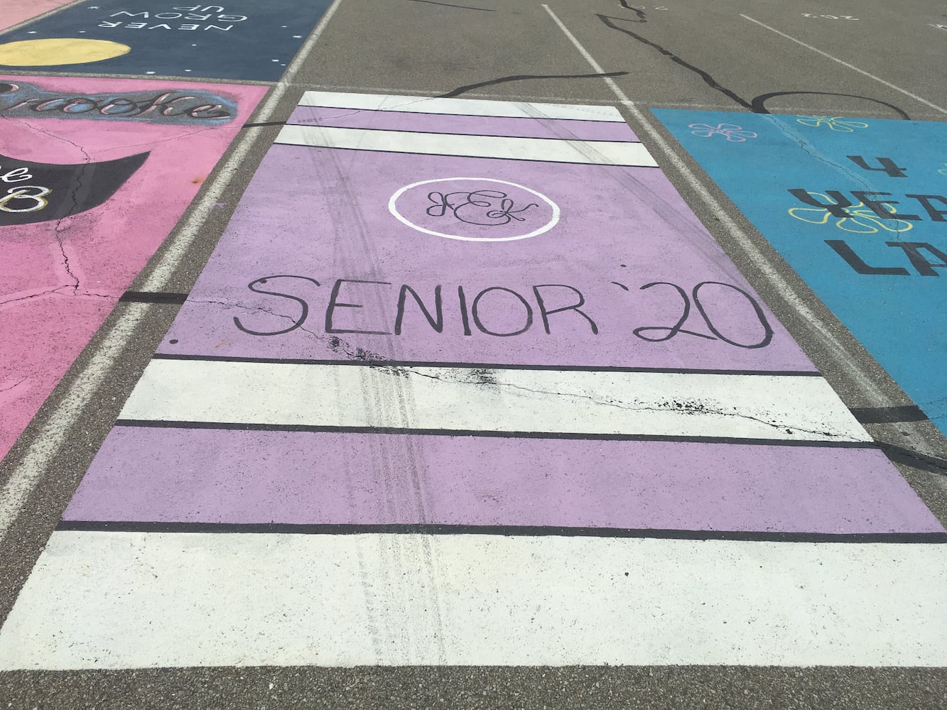 Lakota West High School parking lot spaces