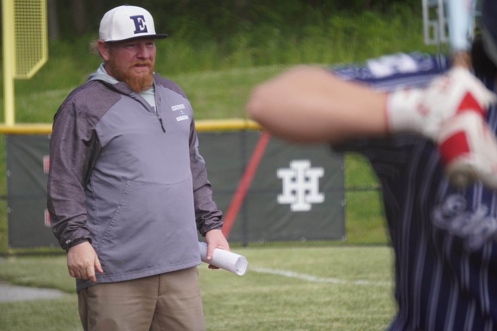 Edgewood coach Wayne Henson watches on during his Cougars' Division II district final game against Kings on Friday at Indian Hill. CHRIS VOGT / CONTRIBUTED