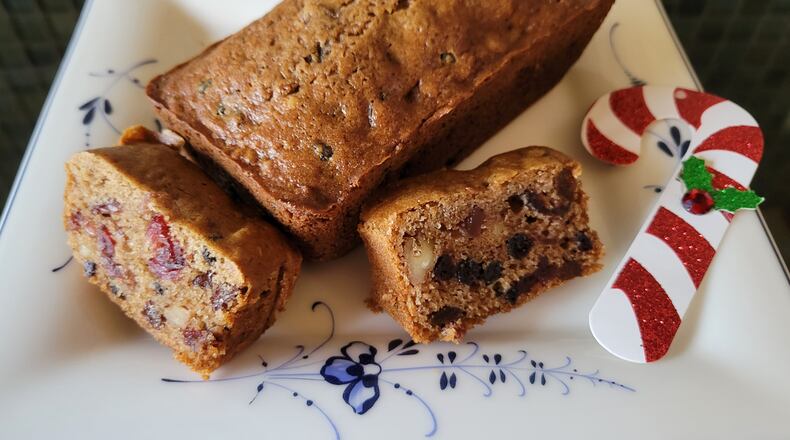 Fruitcakes are a tradition in many households during the holidays. This one is made with fresh local ingredients. CONTRIBUTED