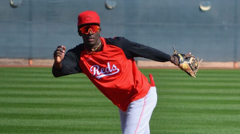 Elly De La Cruz is one six of the Reds' top prospects who will begin the 2022 season with the Dayton Dragons. CONTRIBUTED