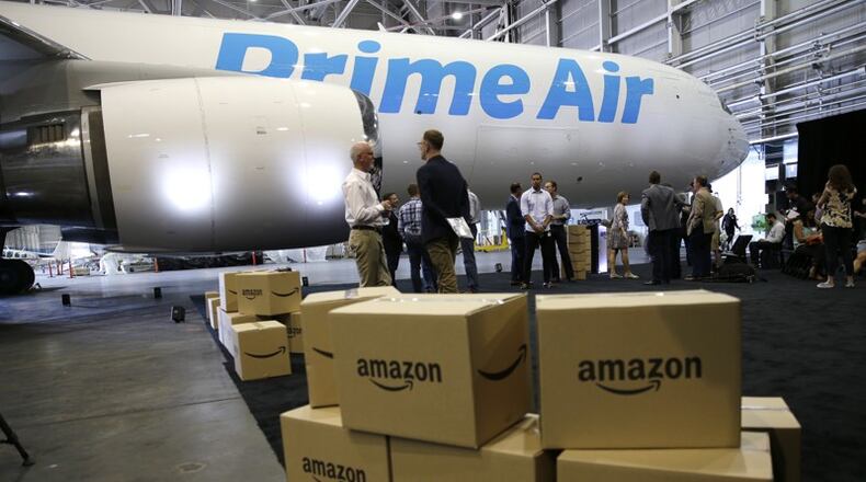 Amazon and other businesses will be busy Monday filling online orders.