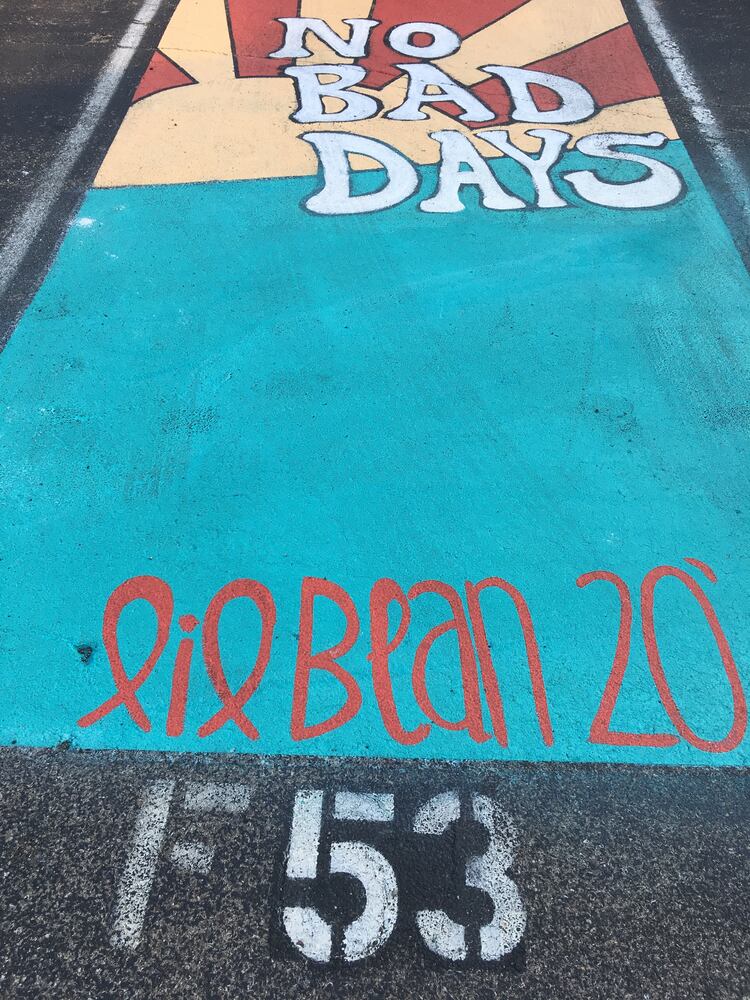 parking lot spaces