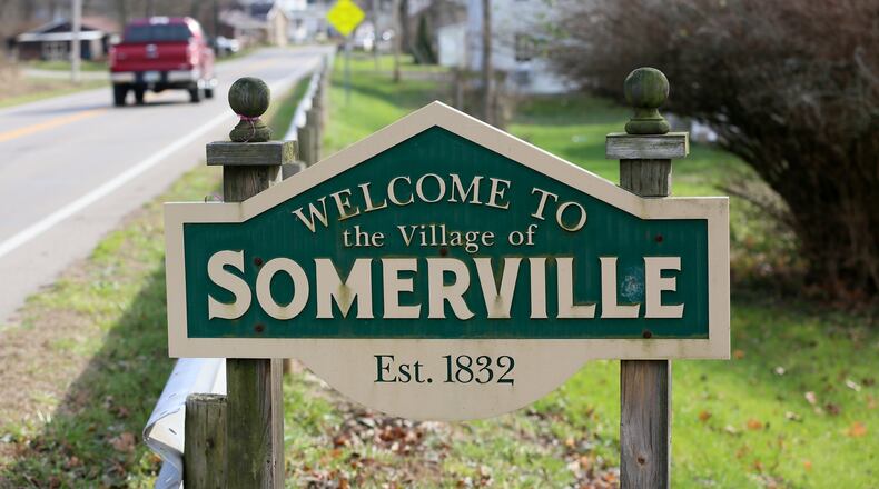 Voters from the village of Somerville will decide during the March 15 election if they will stay as a village of less than 300 people or dissolve. GREG LYNCH / STAFF