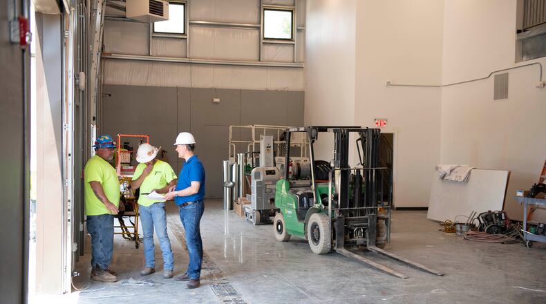 Construction team on a project at Cedarville University