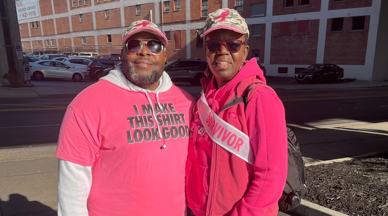 Emmanuel and Jackiedra Wilson are seen at the October 2022 Making Strides Walk of Greater Cincinnati. CONTRIBUTED