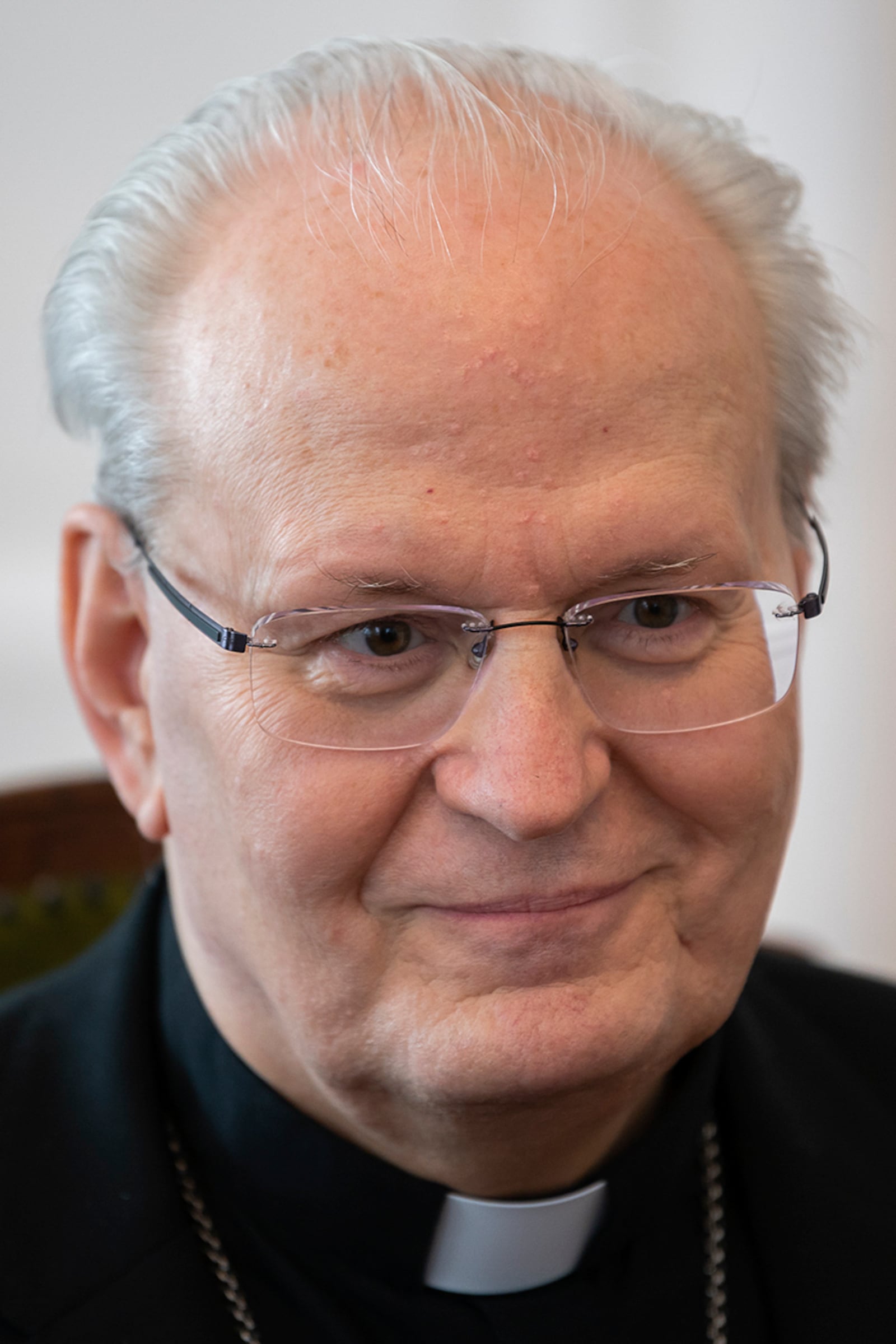 FILE - Cardinal Peter Erdo is interviewed by The Associated Press in Budapest, Hungary, on April 20, 2023. (AP Photo/Denes Erdos, File)