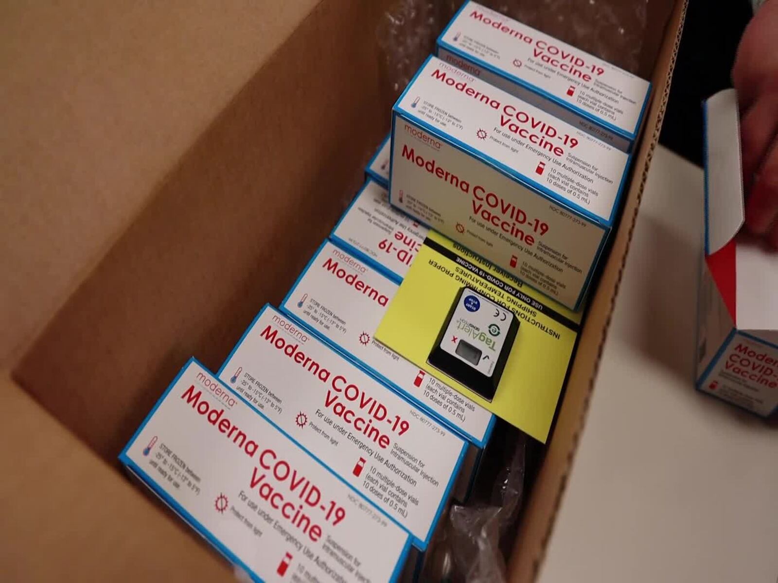 Atrium Medical Center on Tuesday, Dec. 22, 2020, received its first shipment of the Moderna COVID-19 vaccine for the novel coronavirus. It's one of the first hospitals in the area to receive the Moderna vaccine. PREMIER HEALTH/PROVIDED