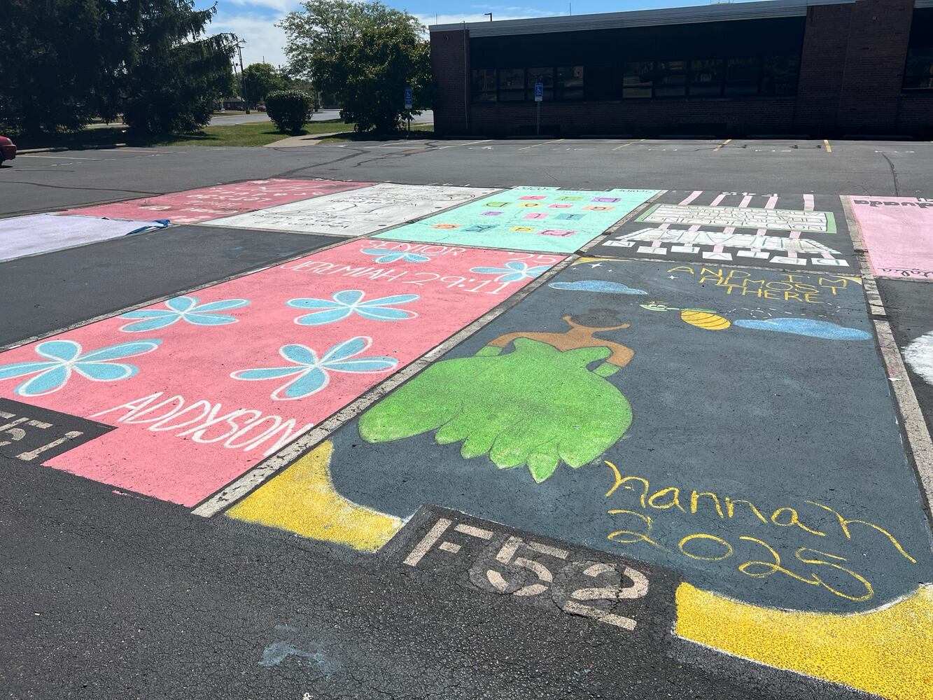 Hamilton high school senior parking lot spaces