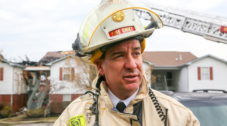 West Chester Fire Chief Rick Prinz’s department hired six part-timers but is seeking additional staff. GREG LYNCH / STAFF