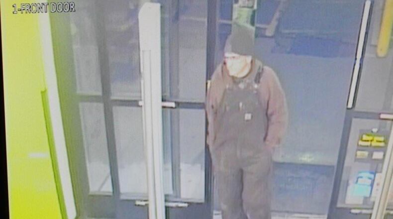 Store photo of a person of interest in a stabbing outside the Dollar General in Madison Twp. Saturday night. BUTLER COUNTY SHERIFF'S OFFICE