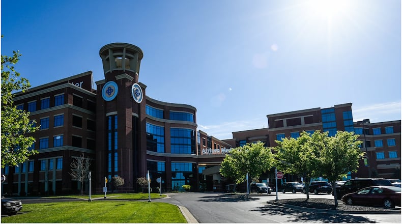 Atrium Medical Center in Middletown. Since the hospital’s opening 10 years ago, it has continued to spur development in area surrounding the Interstate 75 interchange. NICK GRAHAM/STAFF