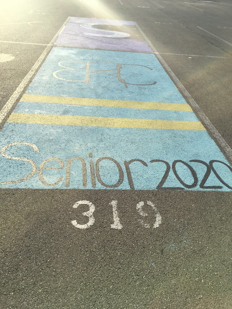 Lakota West senior parking spaces