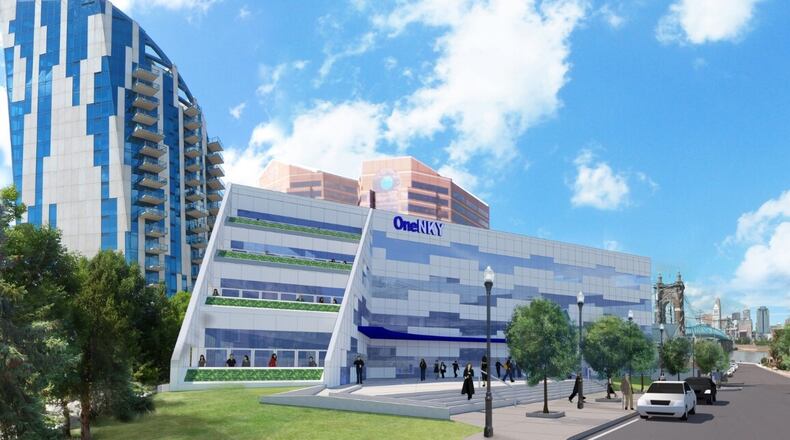 One NKY Center is a 45,000-square-foot office building, expected to open in 2025 at 209 Greenup Street in Covington. PHOENIX ARCHITECTURE/CONTRIBUTED TO WCPO