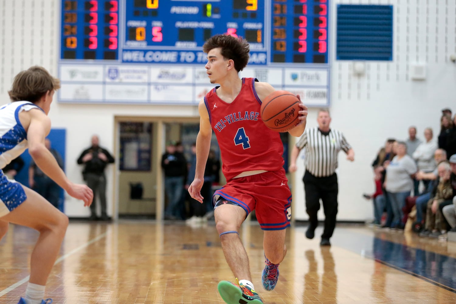 Tri Village Franklin Monroe basketball