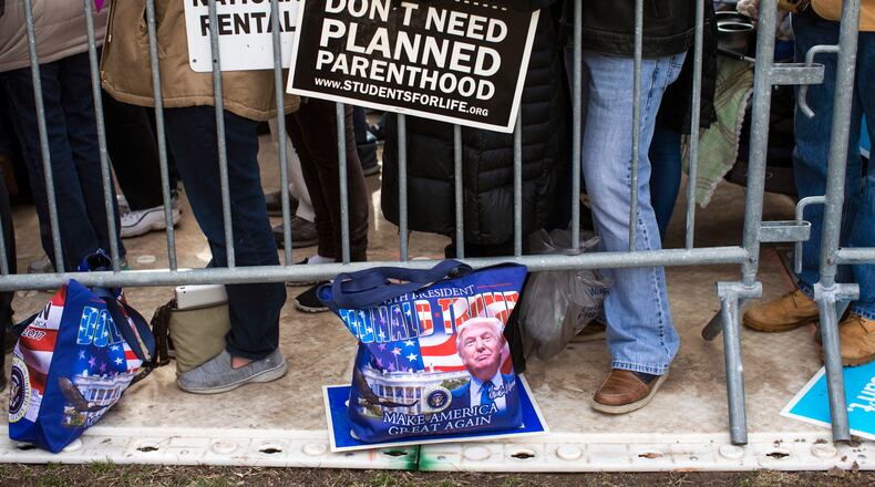 Demonstrators at the Right to Life Rally in Washington on Jan. 27, 2017.