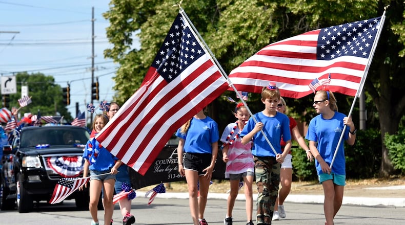 Several Fourth of July parades are slated throughout Butler County on Monday. NICK GRAHAM/STAFF FILE PHOTO