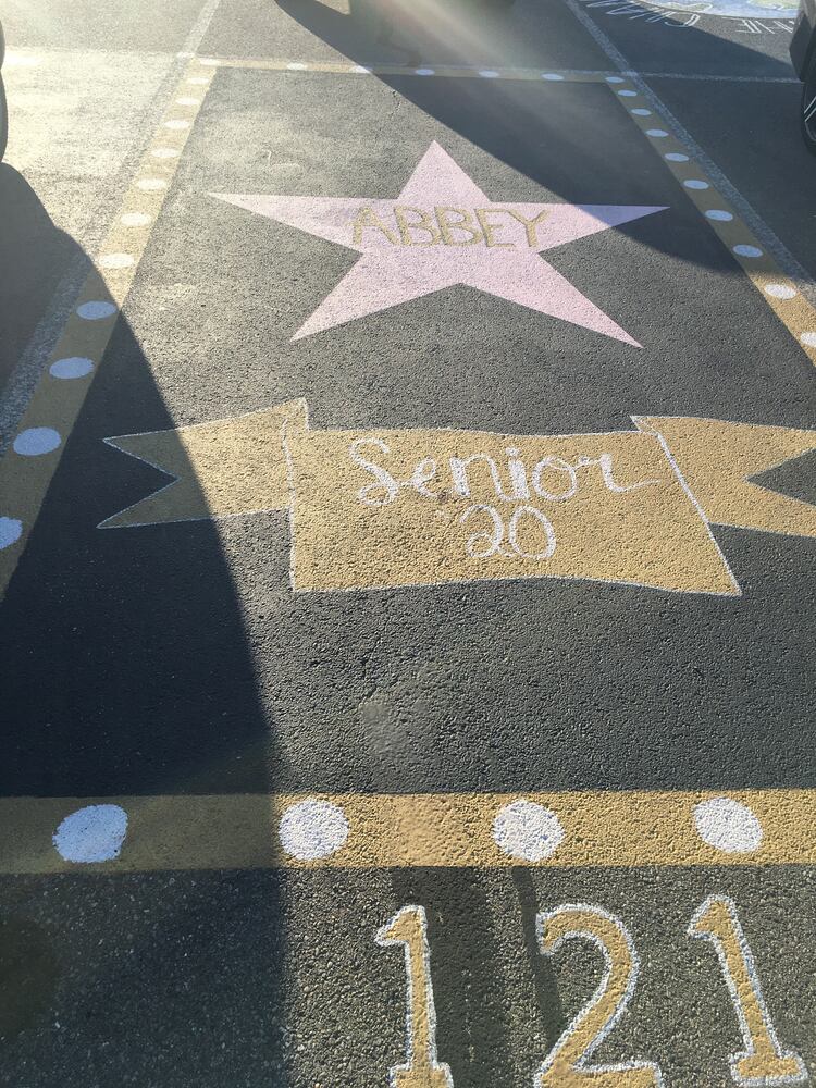 Lakota West senior parking spaces