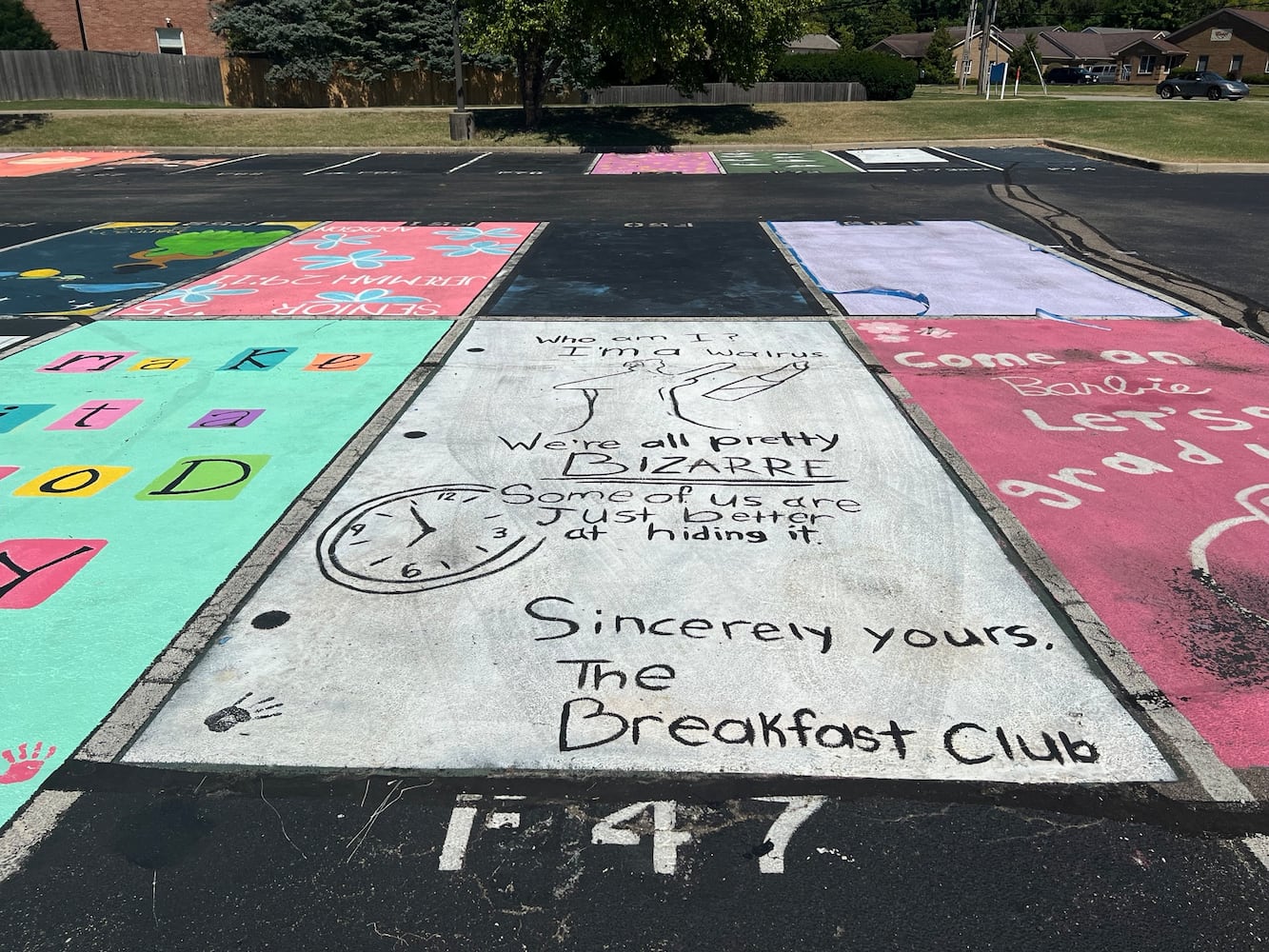 Hamilton high school senior parking lot spaces 2024