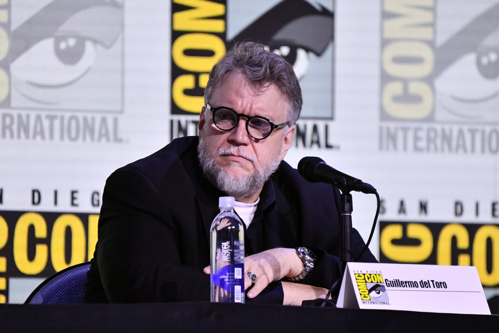 Guillermo del Toro attends a panel for the Lucas Museum of Narrative Art during Comic-Con International on Sunday, July 27, 2025, in San Diego. (Photo by Richard Shotwell/Invision/AP)