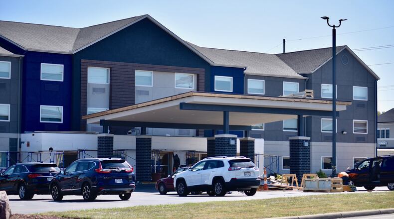 A Comfort Inn on Senate Drive in Monroe undergoes renovations Wednesday, Sept. 18, 2019, ahead of its rebranding to a Holiday Inn Express. NICK GRAHAM/STAFF