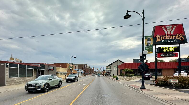 Pictured is Main Street in Hamilton on Oct. 25, 2023, which is home to dozens of small businesses. Small businesses are considered the backbone to a community's economy. MICHAEL D. PITMAN/STAFF