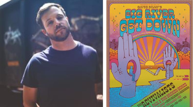 Artist Logan Walden designs posters for the RiversEdge concert series in Hamilton. CONTRIBUTED