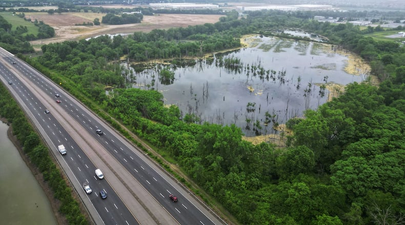 The city of Hamilton is considering selling 44 acres of property along Ohio 4 Bypass that is mainly wetlands, grasslands and deciduous forest to MetroParks of Butler County. It's similar to the nearby Gilmore Pond MetroPark, and is best used for some type of recreation. The land is appraised at $289,000, but the city will sell the land for $216,750, which is the amount of an Ohio Public Works Commission grant MetroParks received to help purchase the property. NICK GRAHAM/STAFF
