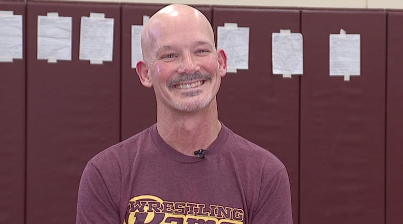 Ross High School wrestling coach Rich Dunn has persevered through a diagnosis of multiple myleoma this past May. He is in his 34th season as the Ross head coach. RAE HINES/WCPO