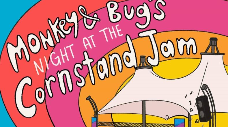 Written by Scott Smallwood and illustrated by Hannah Tebbe, “Monkey & Bug’s Night at the Corn Stand Jam” looks at children’s mental health issues as a dog and a cat overcome their differences and become friends. CONTRIBUTED