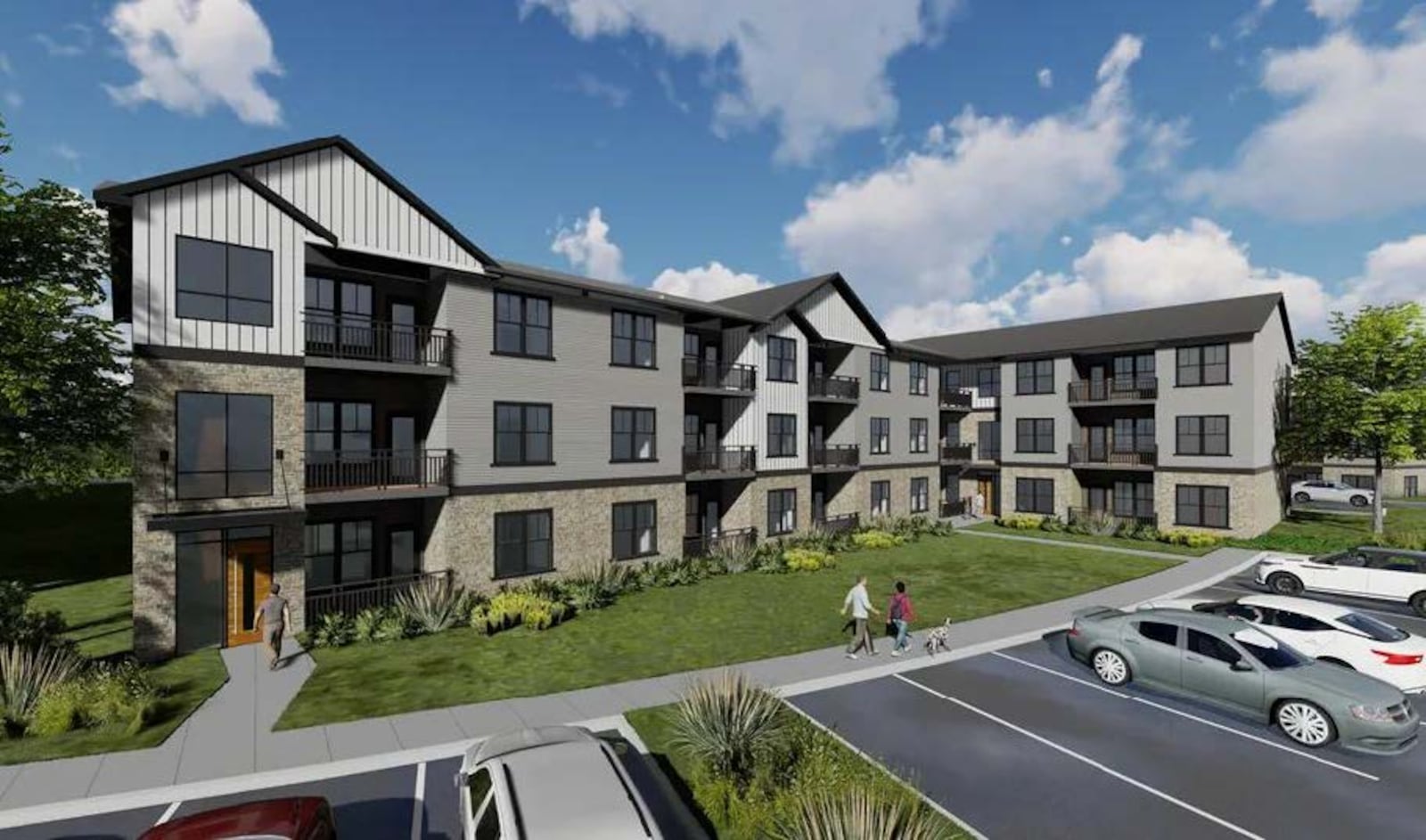 Bridge Development Group is planning to build 260 apartments as part of a major housing development on North Main Street in Monroe. SUBMITTED PHOTO