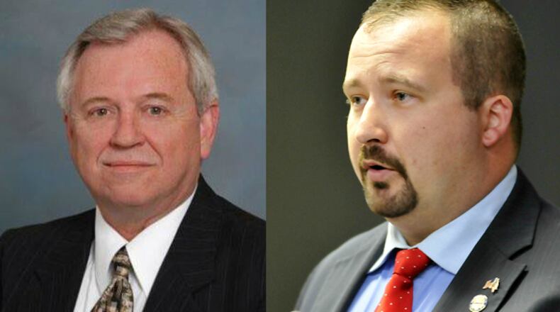 Fairfield resident Johnny Hamilton (left) is challenging incumbent Ohio Rep. Wes Retherford, R-Hamilton, to serve the residents of the 51st Ohio House District in Columbus.