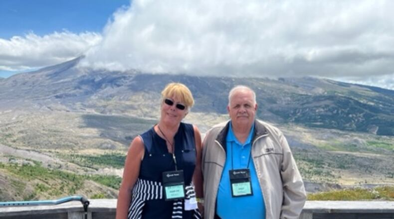 Dale and Marilyn Kissell visited Mount St. Helens in Washington. CONTRIBUTED