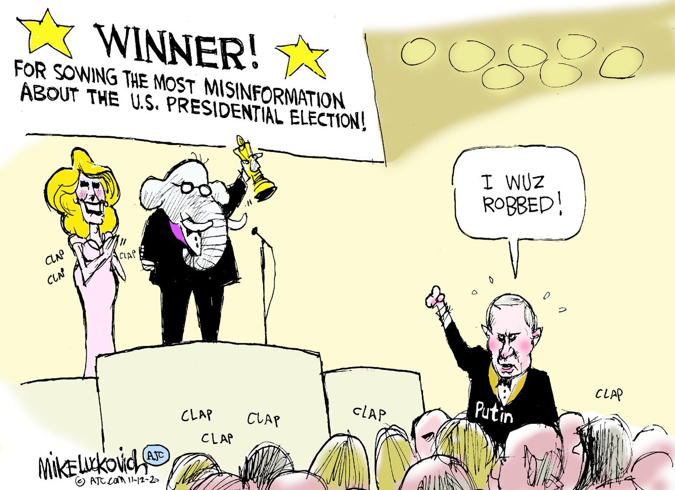 Week in cartoons: Democracy, Alex Trebek and more