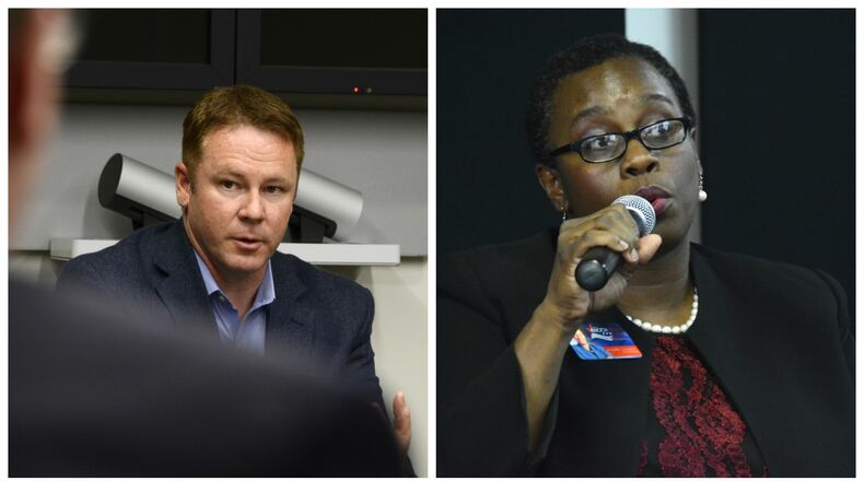 Congressman Warren Davidson, R-Troy, and West Chester Twp. Democrat Vanessa Enoch will have a congressional rematch for the 8th Congressional District seat. Davidson bested Enoch in 2018. FILE